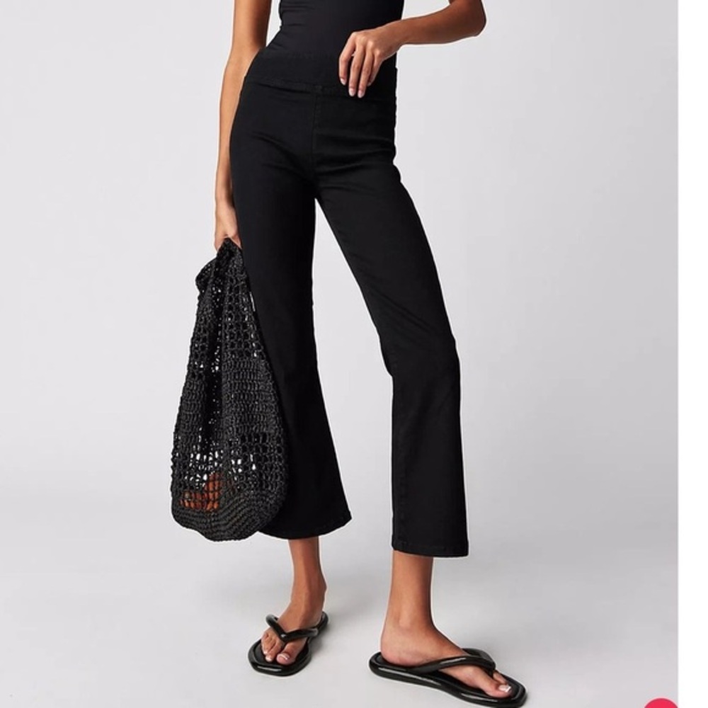 Free People Black Boot Cut Pants
